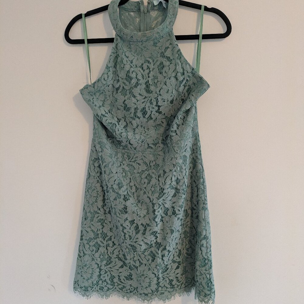 She and Sky Green lace dress size medium